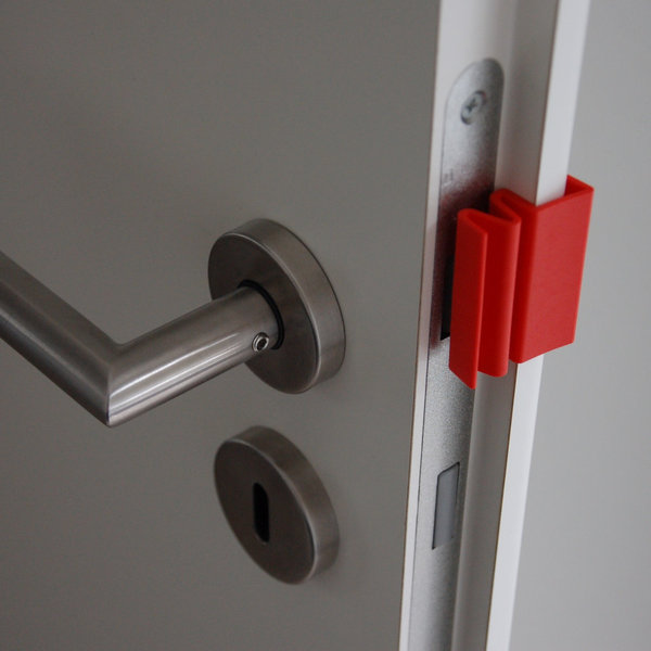 ClipUp in Rot - Türspalt Puffer verhindert Türschließen